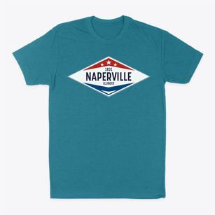 Naperville Illinois Diamond Star Classic Dad T-Shirt