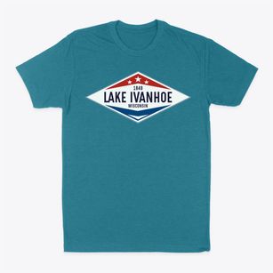 Lake Ivanhoe Wisconsin Diamond Star Classic Dad T-Shirt
