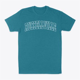 Russellville Illinois Trendy Block Classic Dad T-Shirt
