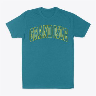 Grand Isle Maine Trendy Block Classic Dad T-Shirt