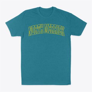 North Merrick New York Trendy Block Classic Dad T-Shirt