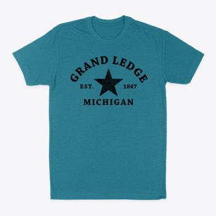 Grand Ledge Michigan Star Classic Dad T-Shirt