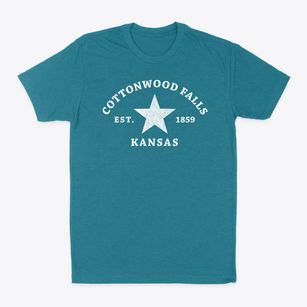 Cottonwood Falls Kansas Star Classic Dad T-Shirt