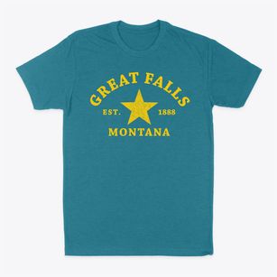 Great Falls Montana Star Classic Dad T-Shirt