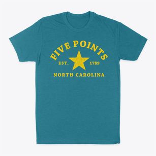 Five Points North Carolina Star Classic Dad T-Shirt
