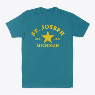 St. Joseph Michigan Star Classic Dad T-Shirt