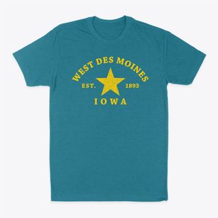 West Des Moines Iowa Star Classic Dad T-Shirt