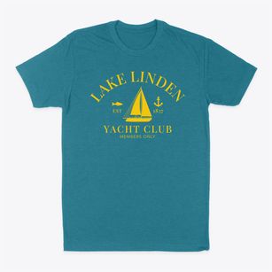 Lake Linden Michigan Yacht Club Classic Dad T-Shirt