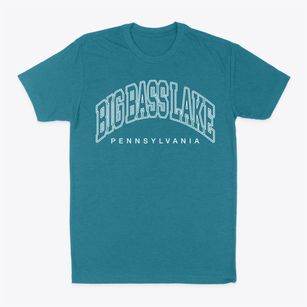 Big Bass Lake Pennsylvania Inline Classic Dad T-Shirt