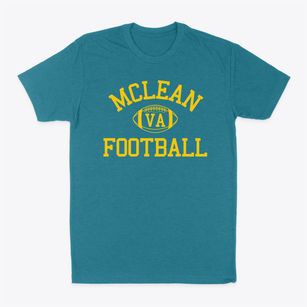 Mclean Virginia Football Classic Dad T-Shirt