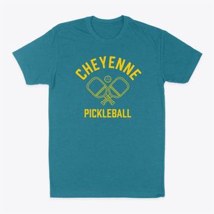 Cheyenne Wyoming Pickleball Classic Dad T-Shirt