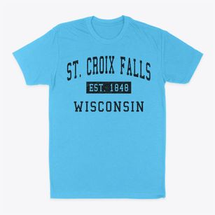 St. Croix Falls Wisconsin Classic Established Classic Dad T-Shirt