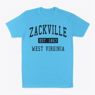 Zackville West Virginia Classic Established Classic Dad T-Shirt