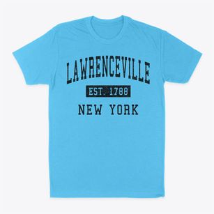 Lawrenceville New York Classic Established Classic Dad T-Shirt