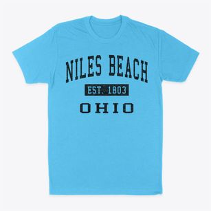 Niles Beach Ohio Classic Established Classic Dad T-Shirt