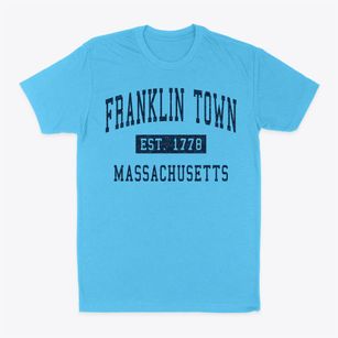 Franklin Town Massachusetts Classic Established Classic Dad T-Shirt