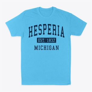 Hesperia Michigan Classic Established Classic Dad T-Shirt