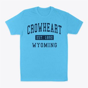 Crowheart Wyoming Classic Established Classic Dad T-Shirt