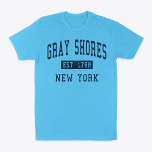 Gray Shores New York Classic Established Classic Dad T-Shirt