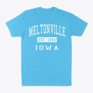 Meltonville Iowa Classic Established Classic Dad T-Shirt