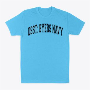 Dsst: Byers Navy Varsity Arch Classic Dad T-Shirt