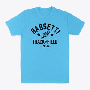 Bassetti Elementary School Track and Field Classic Dad T-Shirt
