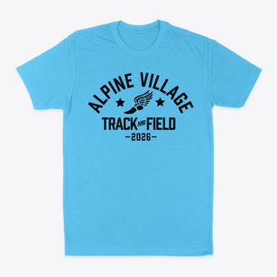 Alpine Village School Track and Field Classic Dad T-Shirt
