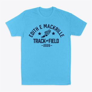 Edith E Mackrille Magnet School Track and Field Classic Dad T-Shirt