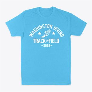 Washington Irving Elementary School Track and Field Classic Dad T-Shirt