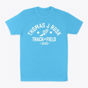 Thomas J Rusk Middle Shcool Track and Field Classic Dad T-Shirt