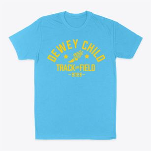 Dewey Child Parent Center Track and Field Classic Dad T-Shirt
