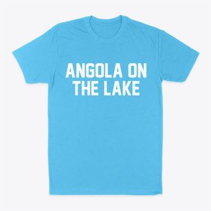 Angola On The Lake New York Classic Block Classic Dad T-Shirt