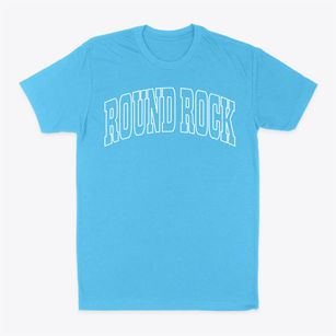 Round Rock Texas Trendy Block Classic Dad T-Shirt