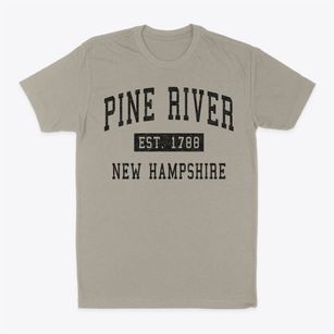 Pine River New Hampshire Classic Established Classic Dad T-Shirt