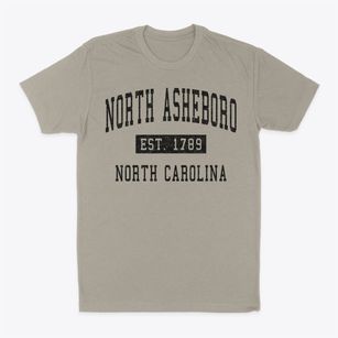 North Asheboro North Carolina Classic Established Classic Dad T-Shirt