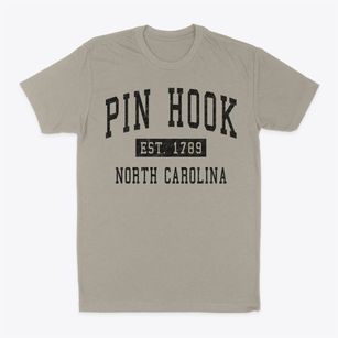 Pin Hook North Carolina Classic Established Classic Dad T-Shirt