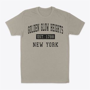 Golden Glow Heights New York Classic Established Classic Dad T-Shirt