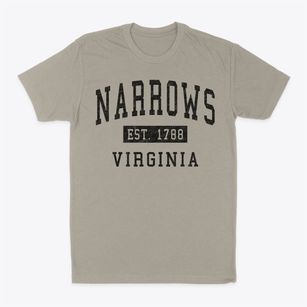 Narrows Virginia Classic Established Classic Dad T-Shirt