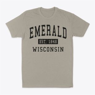 Emerald Wisconsin Classic Established Classic Dad T-Shirt