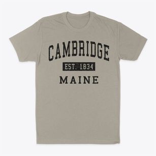 Cambridge Maine Classic Established Classic Dad T-Shirt