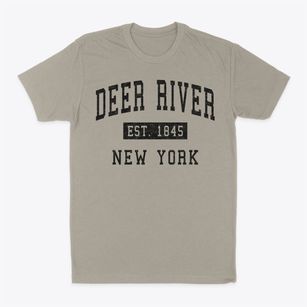 Deer River New York Classic Established Classic Dad T-Shirt