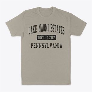 Lake Naomi Estates Pennsylvania Classic Established Classic Dad T-Shirt