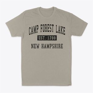 Camp Forest Lake New Hampshire Classic Established Classic Dad T-Shirt