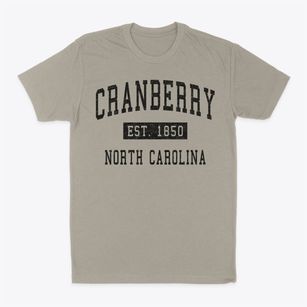 Cranberry North Carolina Classic Established Classic Dad T-Shirt