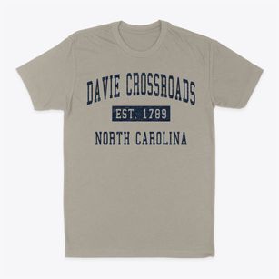 Davie Crossroads North Carolina Classic Established Classic Dad T-Shirt