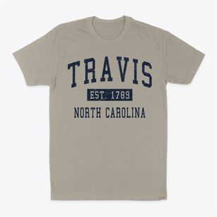 Travis North Carolina Classic Established Classic Dad T-Shirt