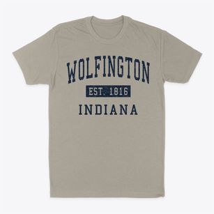 Wolfington Indiana Classic Established Classic Dad T-Shirt