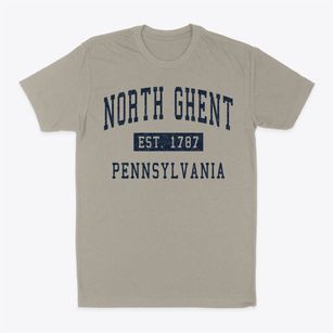 North Ghent Pennsylvania Classic Established Classic Dad T-Shirt