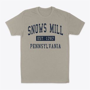 Snows Mill Pennsylvania Classic Established Classic Dad T-Shirt