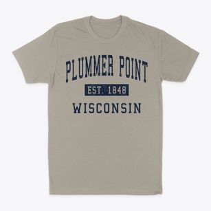 Plummer Point Wisconsin Classic Established Classic Dad T-Shirt